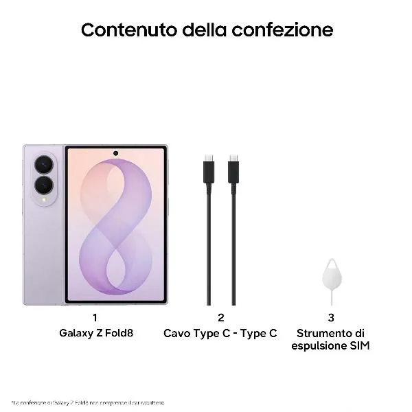 Samsung Galaxy FOLD8 12+256GB Lilla SM-F971BLVBEUE