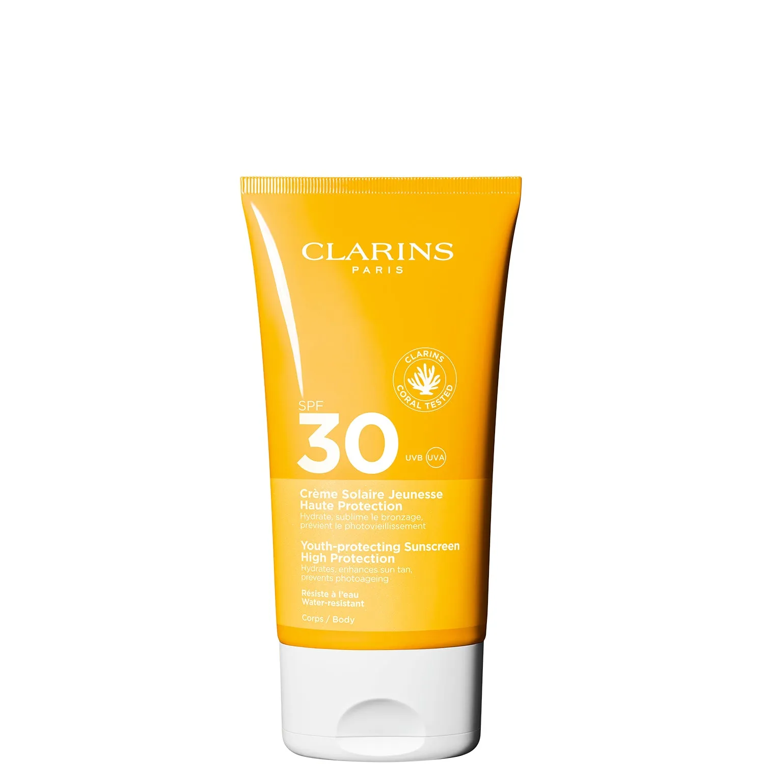 Clarins Crème Solaire Jeunesse haute Protection SPF 30 Corps - 150 ML