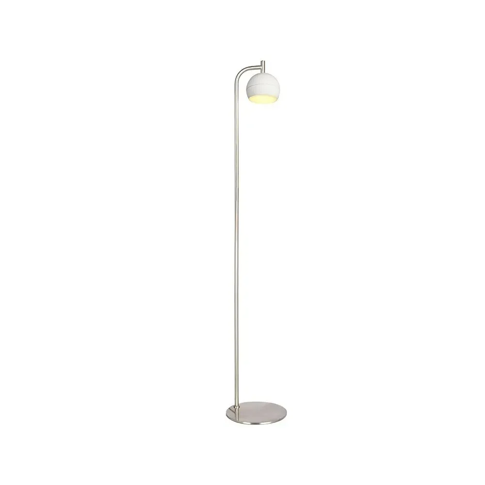 10W Led Decorative Lamp (D200*T6Mm) 3000K Brushed Nickel+White