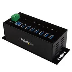 Startech Hub Industriale USB 3.0 A 7 Porte - Perno E Concentratore USB 3.0 Con Esd 350W Protezione Da Sovratensioni Montabile Din ST7300USBME