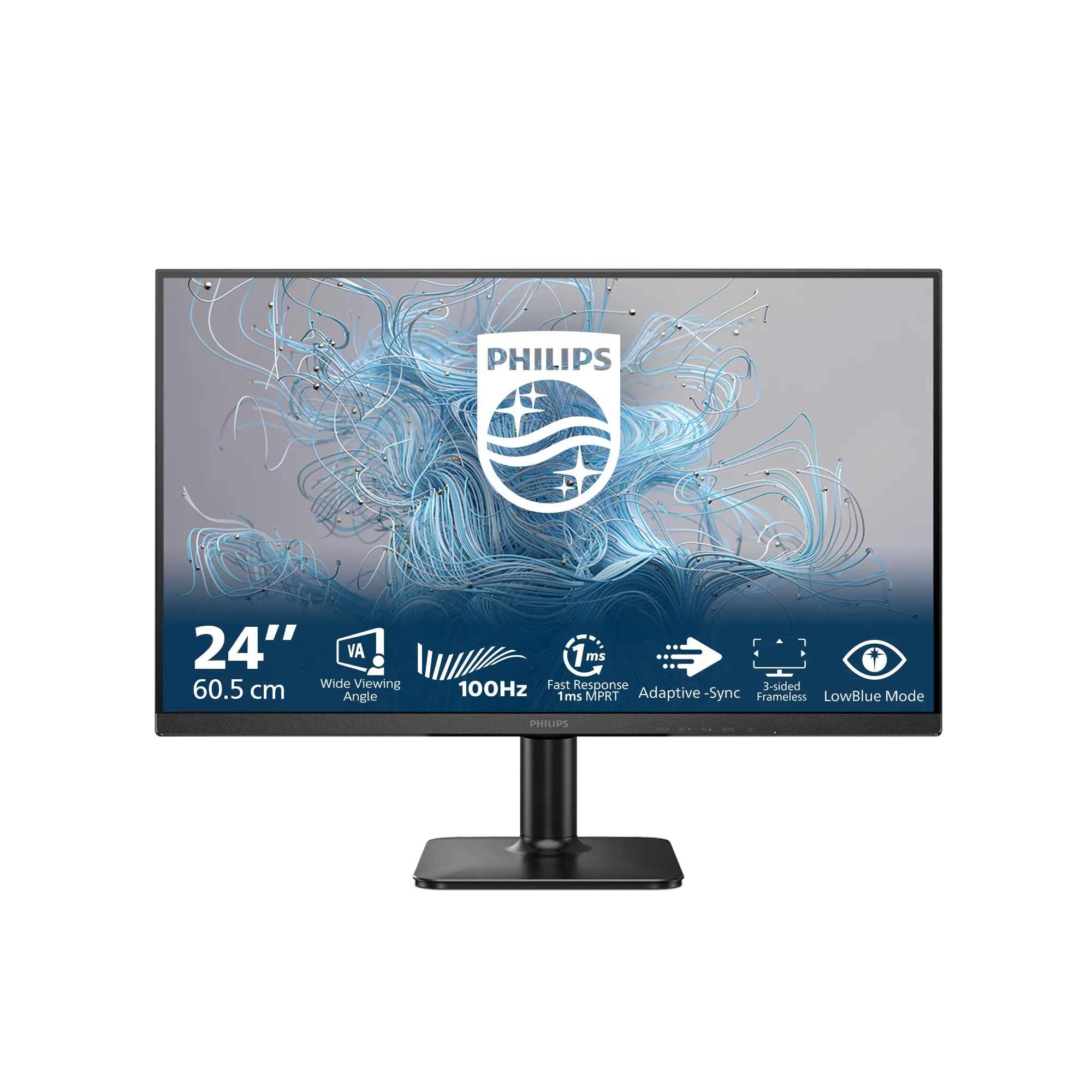 Philips Monitor 238 Led Va 16:9 Fhd 1Ms 250 Cdm 100Hz Vga/Hdmi