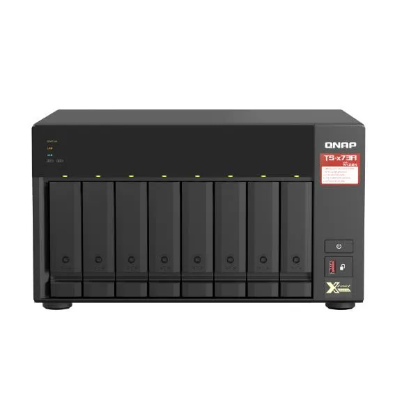 Qnap 8-BAY NAS Amd Ryzen V1000 Series V1500B 4C/8T 2.2GHZ 8GB DDR4 RAM (2X Sodimm Slots Max. 64GB Optional Ecc RAM Support) 8X Sata 6GB/S TS-873A-8G