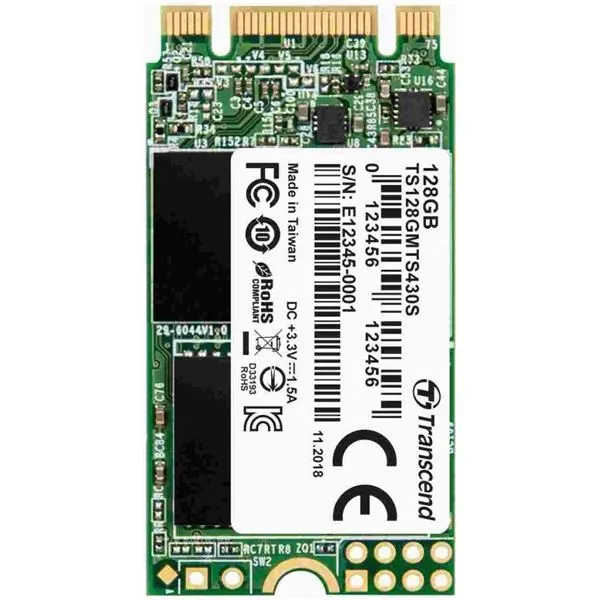 Transcend 256GB M.2 2242 SSD SATA3 B+m Key Tlc TS256GMTS430S