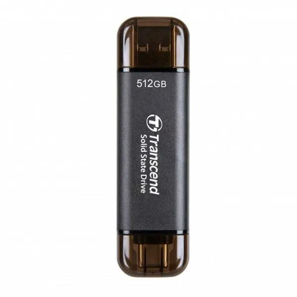 Transcend 512GB External SSD ESD310C USB 10Gbps Type C/A TS512GESD310C