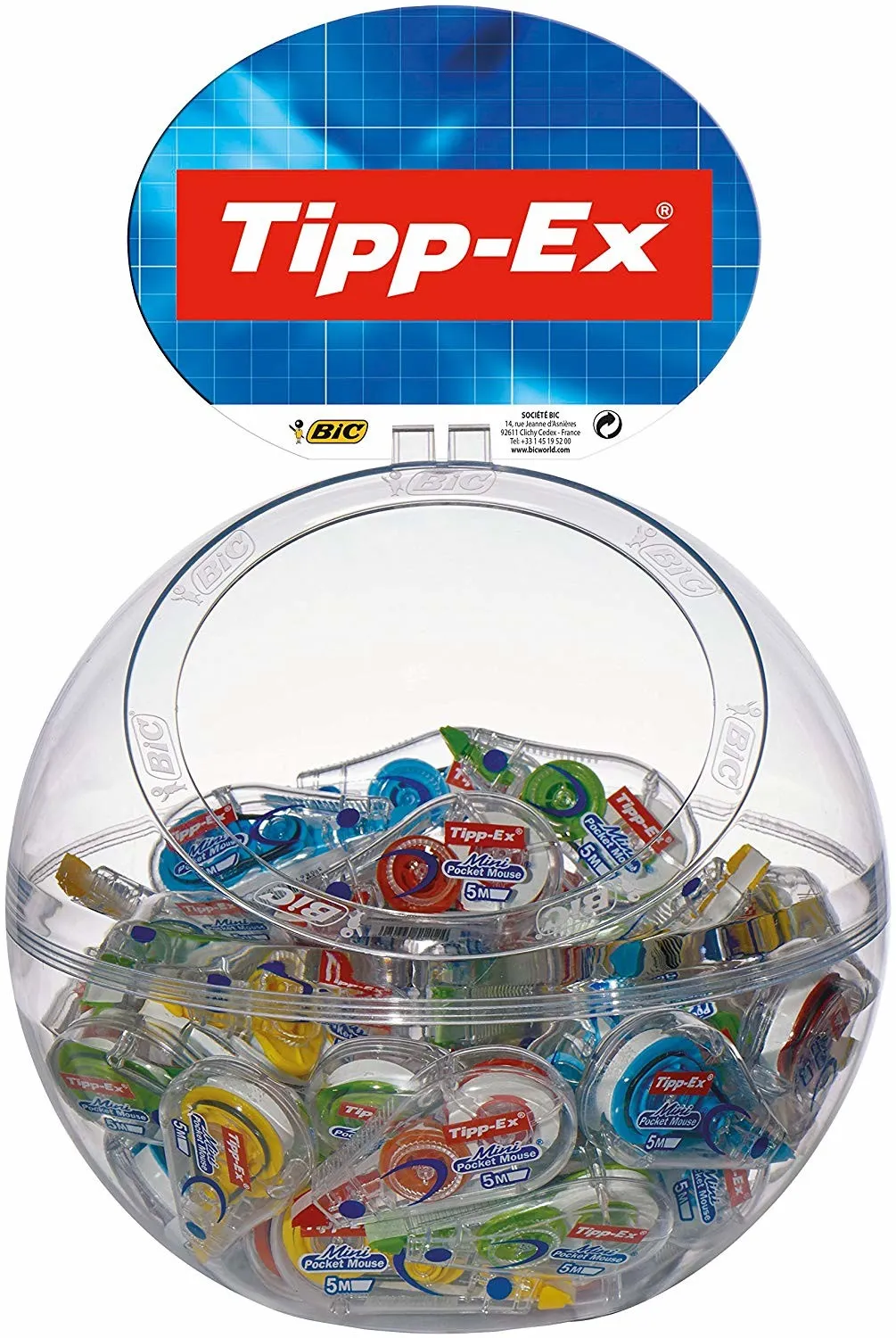 TIPP-EX Mini Pocket Mouse Fashion nastro di correzione 5 m Multicolore 40 pz