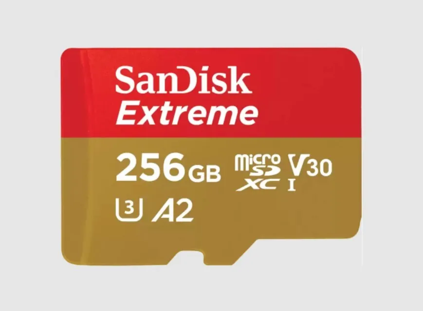 SanDisk Extreme 256 GB MicroSDXC UHS-I Classe 3