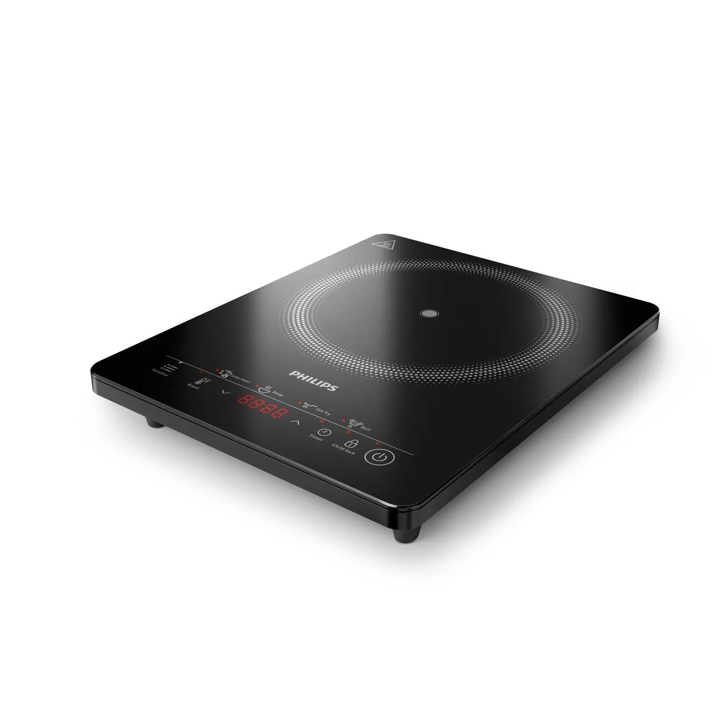 Philips Piastra Induzione Haloplate Hd5830/90 4 Preset 2000W 8 Livelli