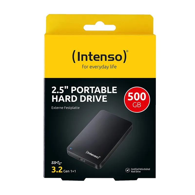 Intenso Hdd Esterno 500Gb 2.5 Usb 3.2 5400Rpm Black