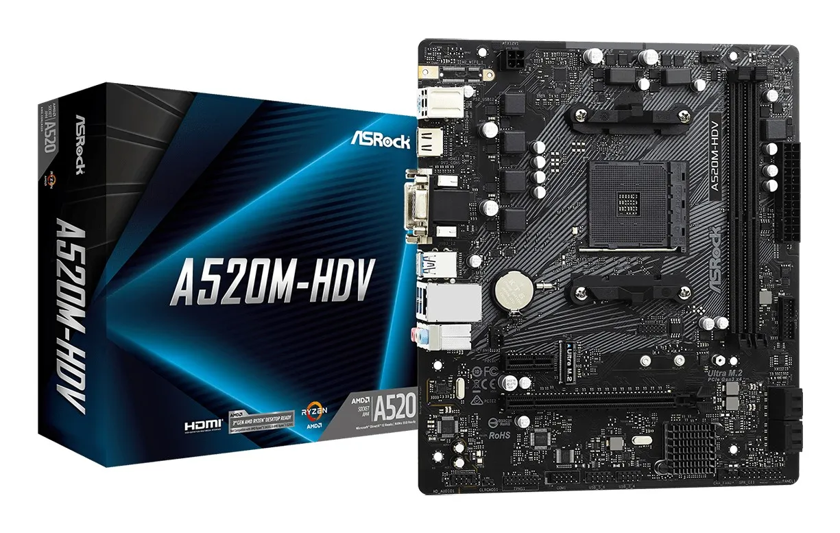 Asrock A520M-HDV Socket AM4 micro ATX
