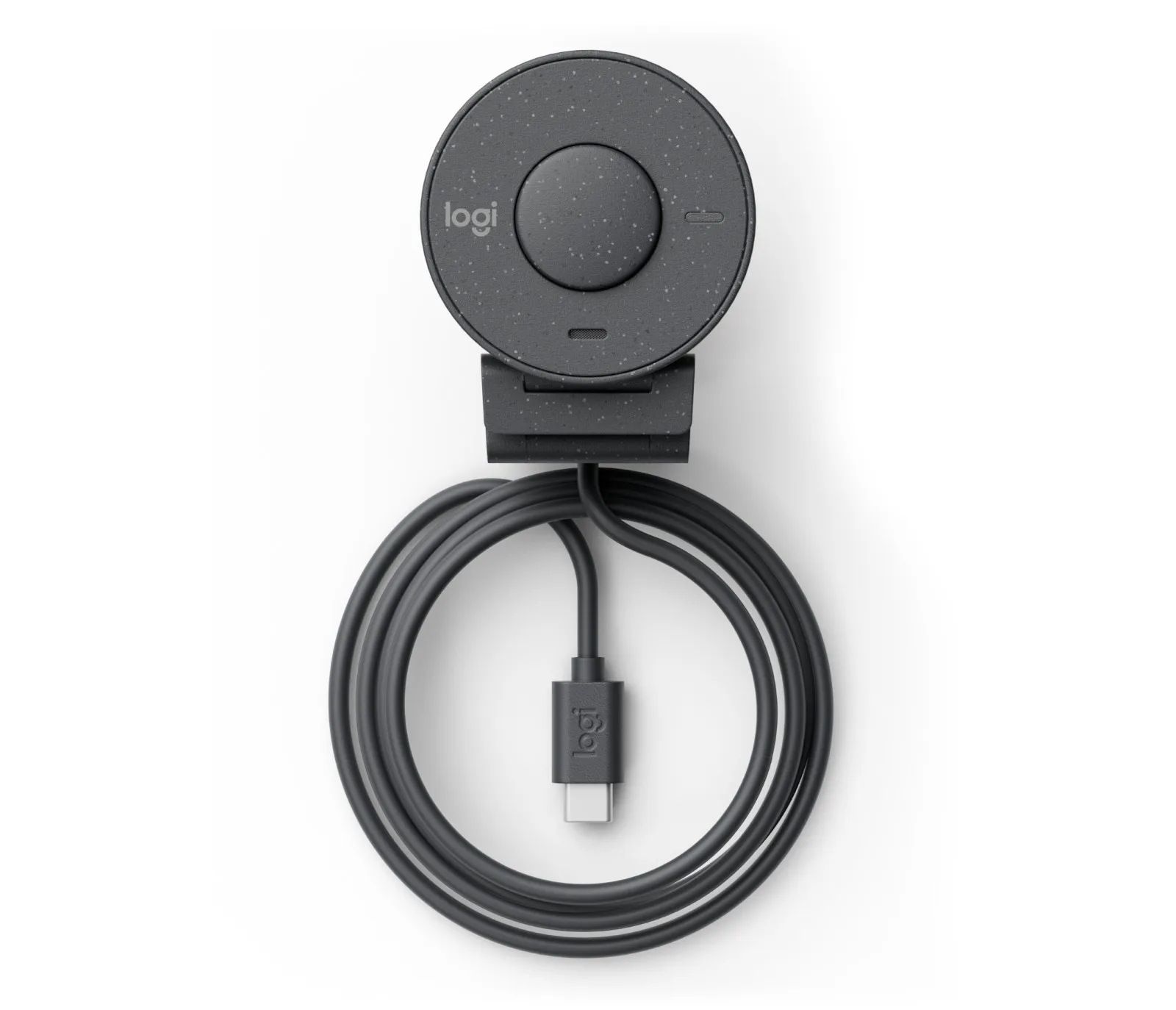 ORIGINALE Logitech 960-001436 Webcam Logitech Brio 300 Webcam Full HD con Otturatore Privacy Mic con Riduzione del Rumore USB-C Certificata per Zoom Microsoft Teams Google Meet Correzione Automatica della Luce Grafite