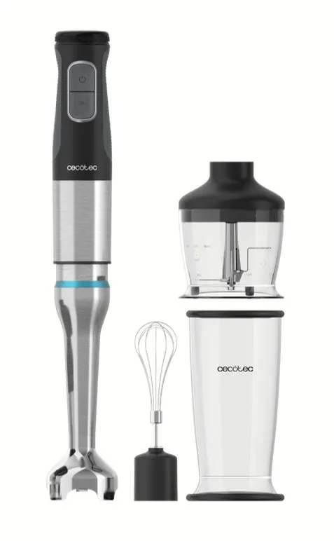 Cecotec 03961 frullatore Frullatore ad immersione 1200 W Nero Acciaio inox