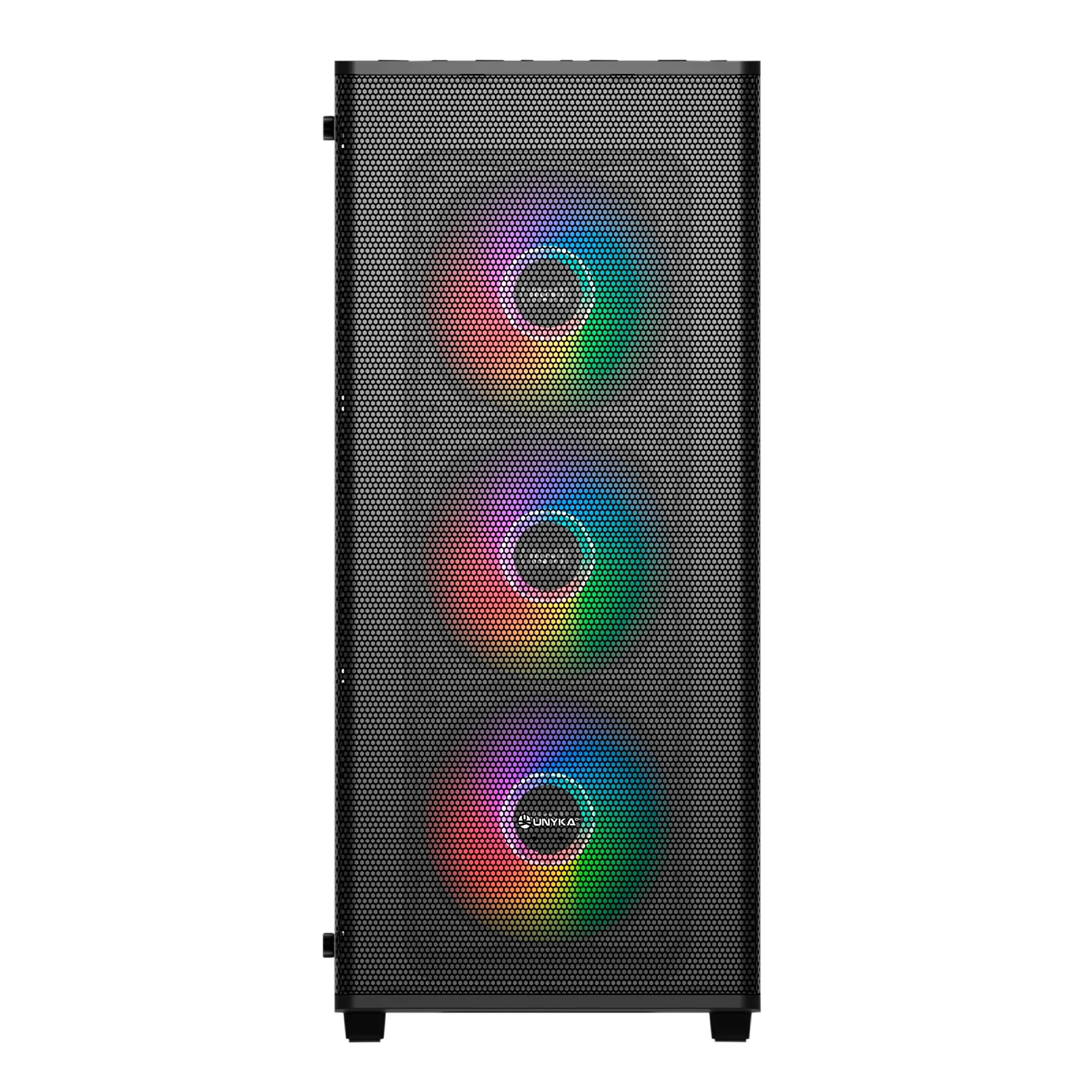 UNYKAch Gaming Mir 100 Desktop Nero Trasparente