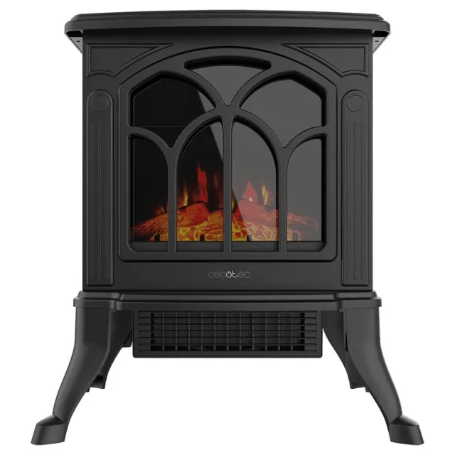 Cecotec ReadyWarm 1500 Interno Caminetto freestanding Elettrico Nero