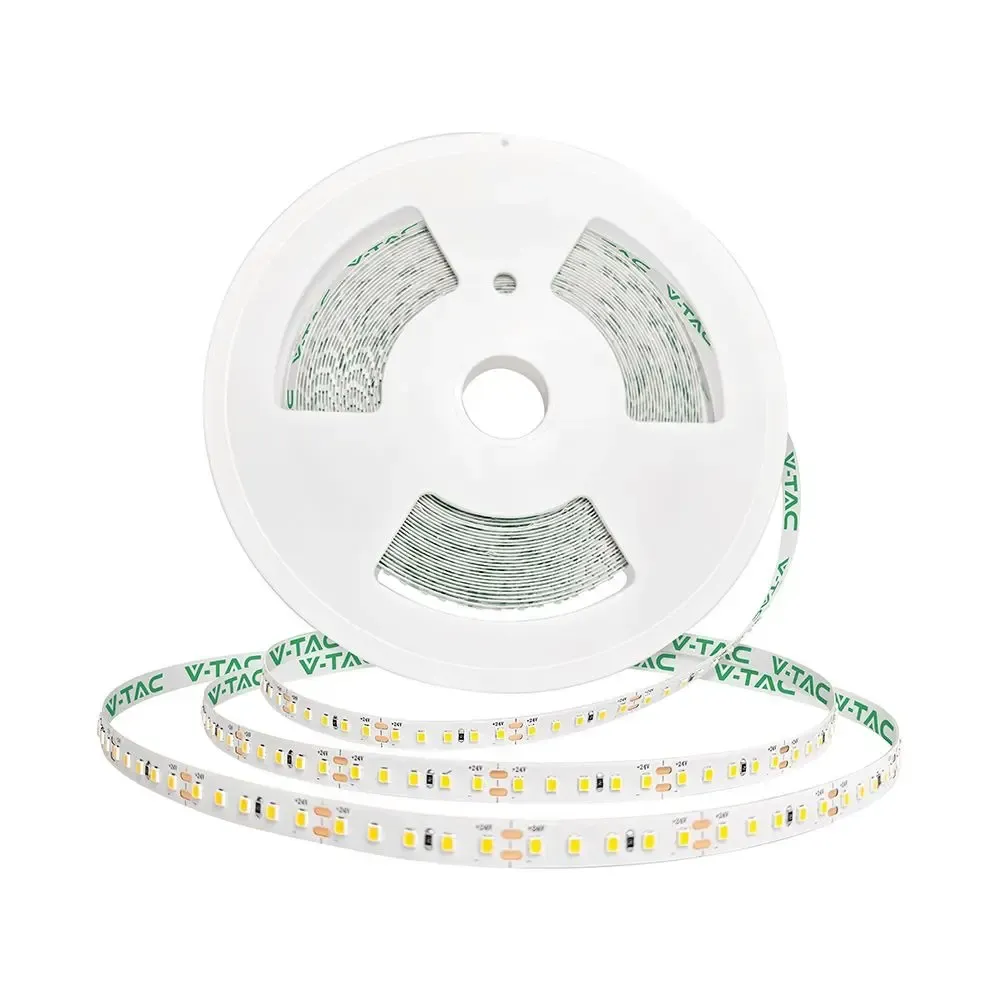 V-TAC Strip LED SMD2835 8W/m Bobina 20m 120 LED/m 24V 3000K 10mm