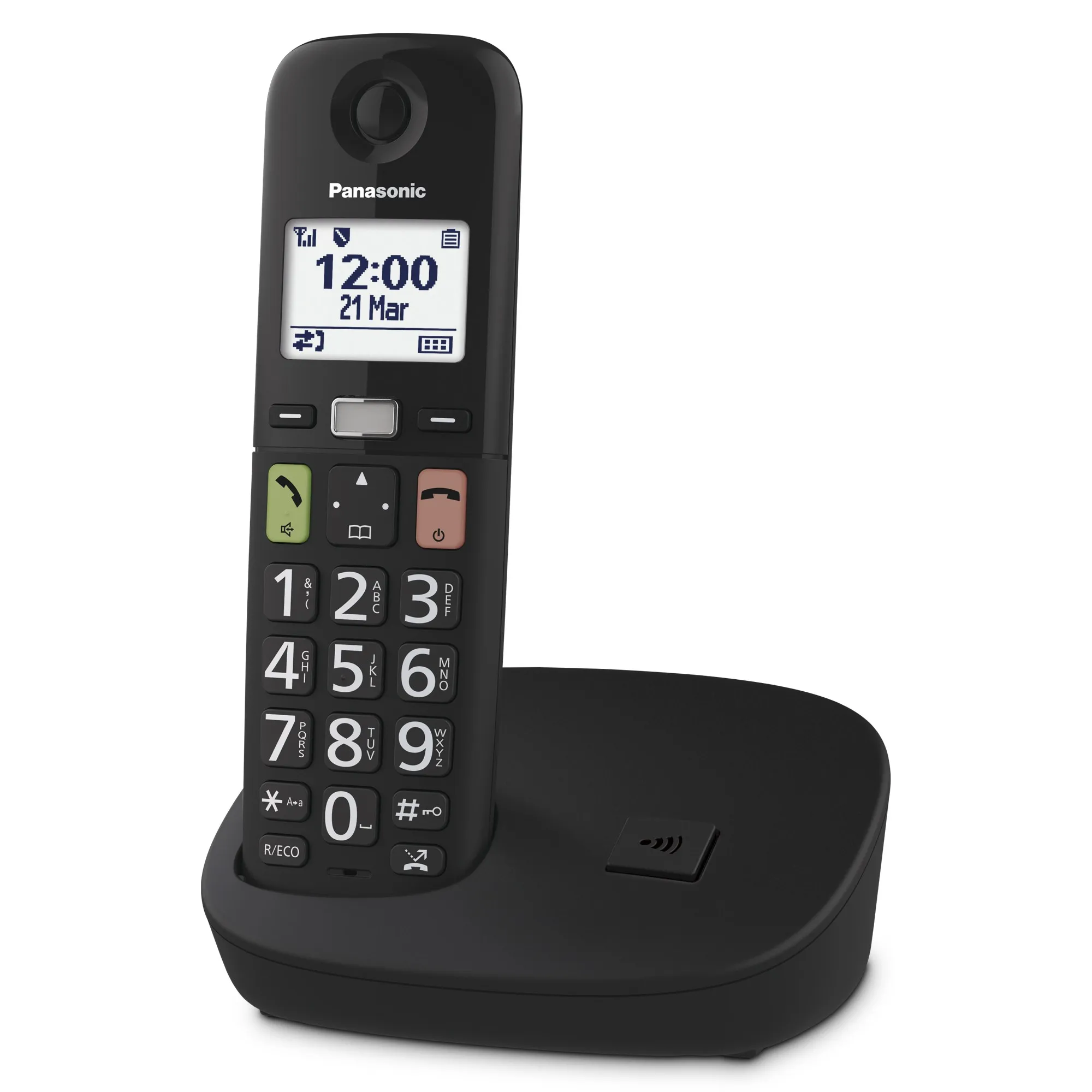 Telefon0 Cordless Pan Tgu110 Nero Gap Fav Key/Lcd 1.8/Easy Use