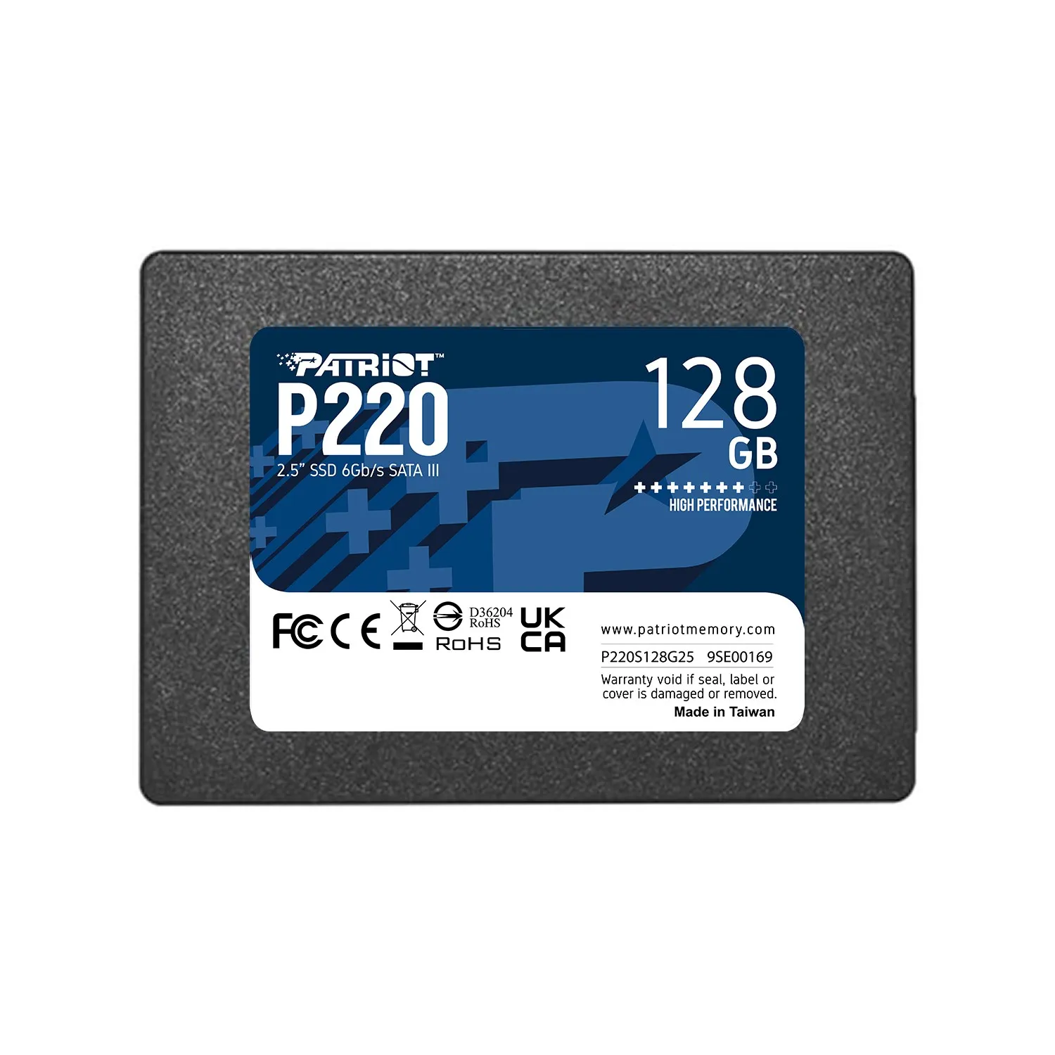 Patriot Ssd Interno P220 128Gb Sata3 25 Read/Write 500/480 Mbps