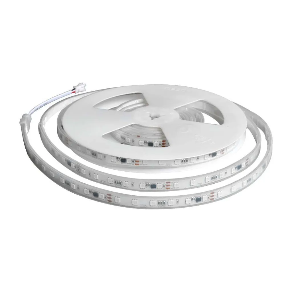 V-TAC Kit per Strip LED Magic SMD5050 13W/m 60 LED/m RGB 5m Compatibile con Magic Home Pro con Telecomando e Alimentatore IP65