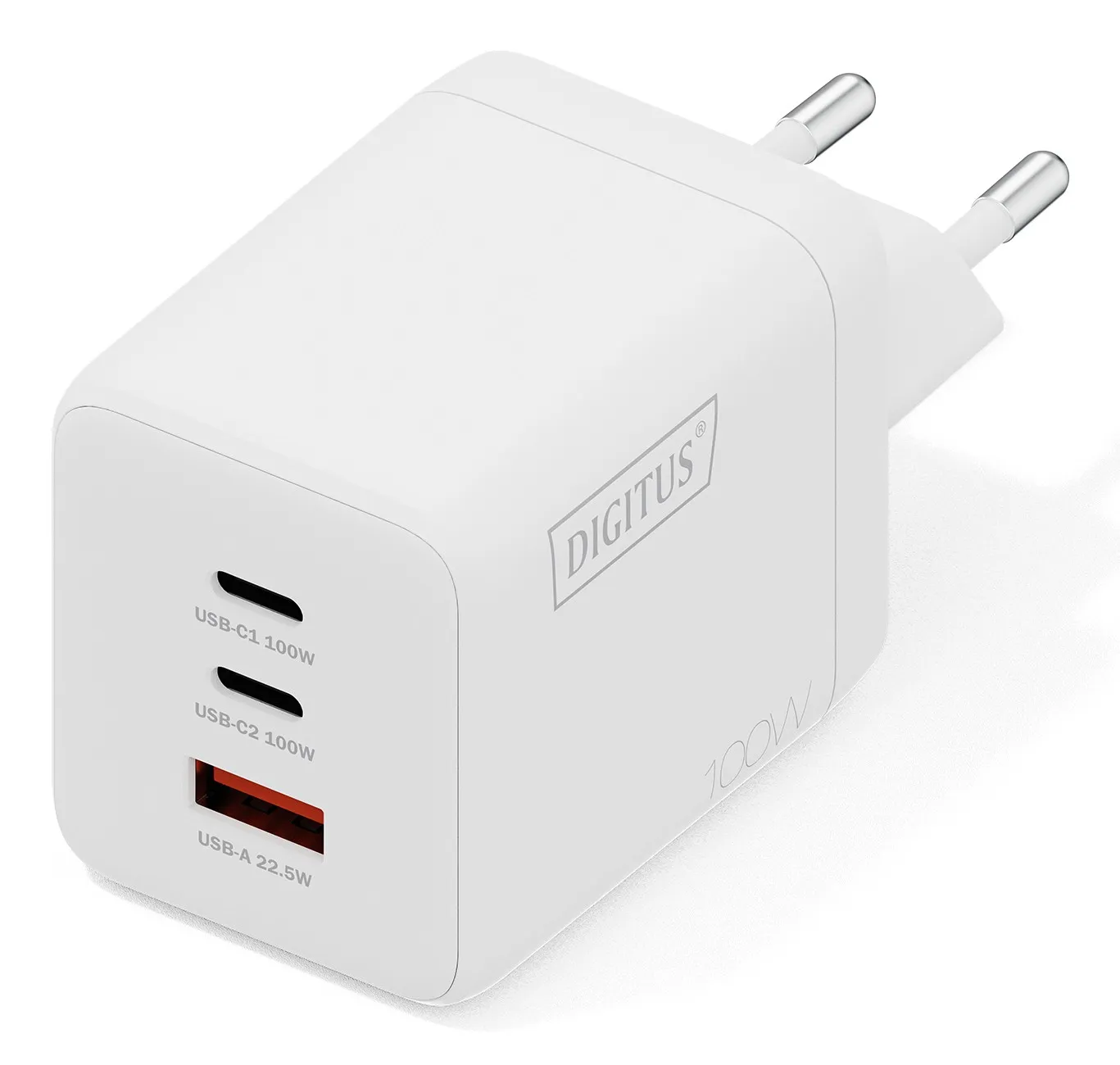 Caricatore Usb Gan 100W 2X Usb-C 1X Usb-A