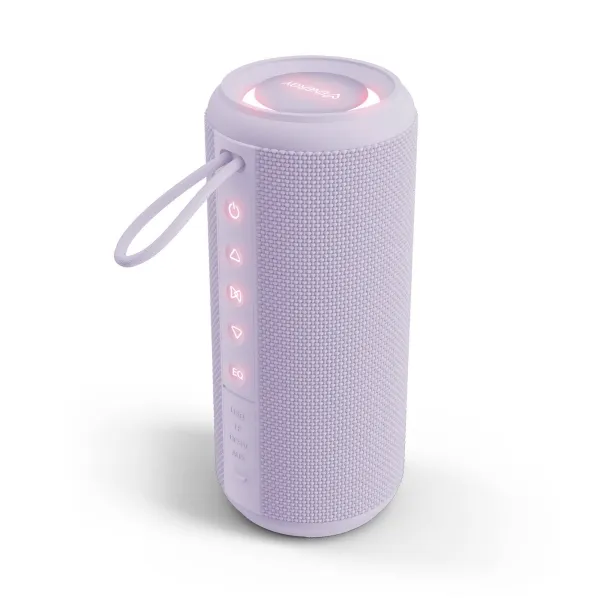 Altoparlante Energy System Ocean da 25 W - Bluetooth 5.4 - Funzione True Wireless - Fino a 14 ore di autonomia - Luci RGB - Funzione vivavoce - Colore viola