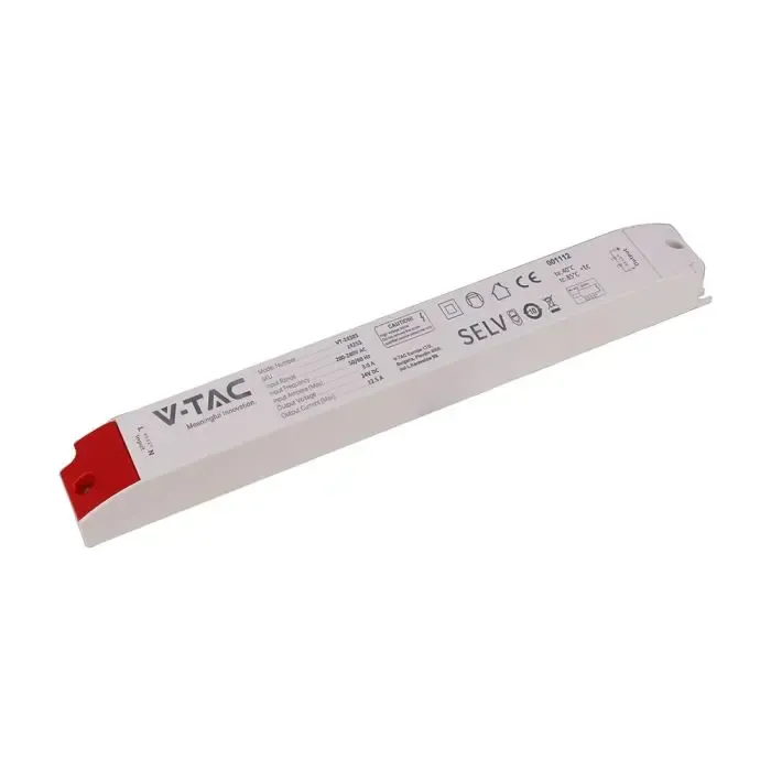 V-TAC Alimentatore in Plastica 300W 24V 8.25A con 1 Uscita Bianco 353x57x35mm IP44
