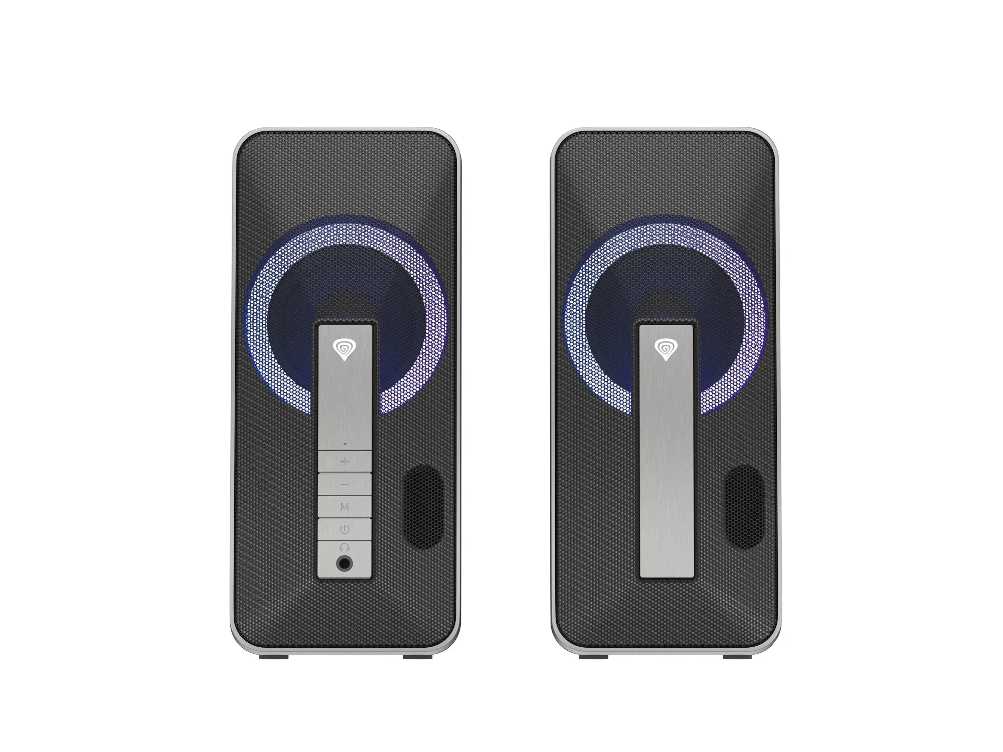 GENESIS Helium 100 BT RGB set di altoparlanti 10 W PC/PC portatile Nero Argento 2.0 canali Bluetooth