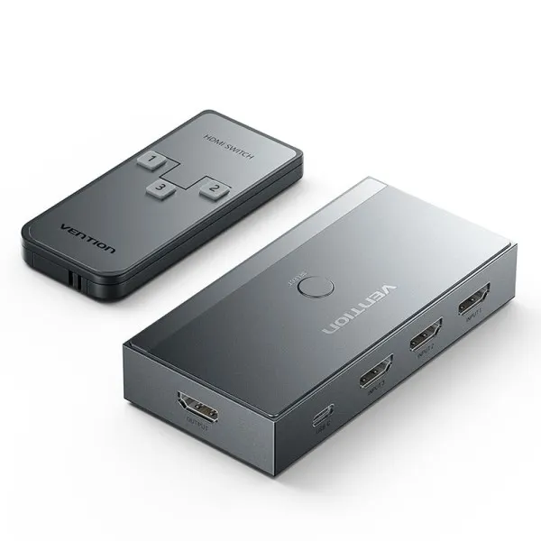 Vention Splitter HDMI 2.0 1x8 - 4K - Alluminio nero