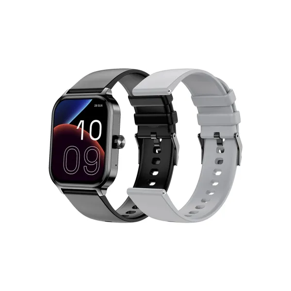 Smartwatch SPC Smartee Duo 3 con display AMOLED da 193 - Oltre 100 modalità sportive - Monitoraggio della salute - Resistenza all'acqua IP68 - Durata della batteria di 7 giorni - Include 2 cinturini - Nero