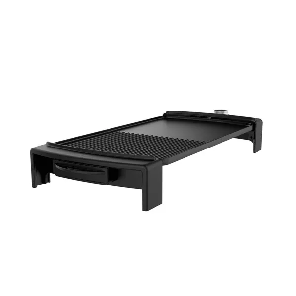 Piastra elettrica Cecotec Tasty and Grill 2500 BlackWater MixGrill - Potenza 2150W - Antiaderente - Temperatura regolabile - Lavabile in lavastoviglie - Superficie di cottura 45x25cm - Nera