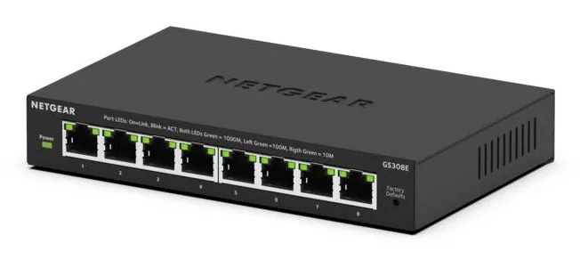 NETGEAR Switch Ethernet Plus a 8 porte GS308E