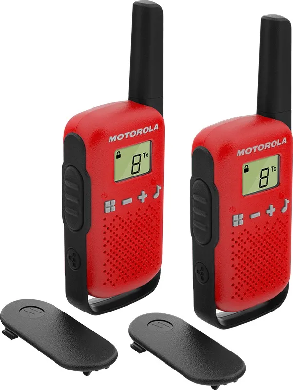 Motorola TALKABOUT T42 ricetrasmittente 16 canali Nero Rosso