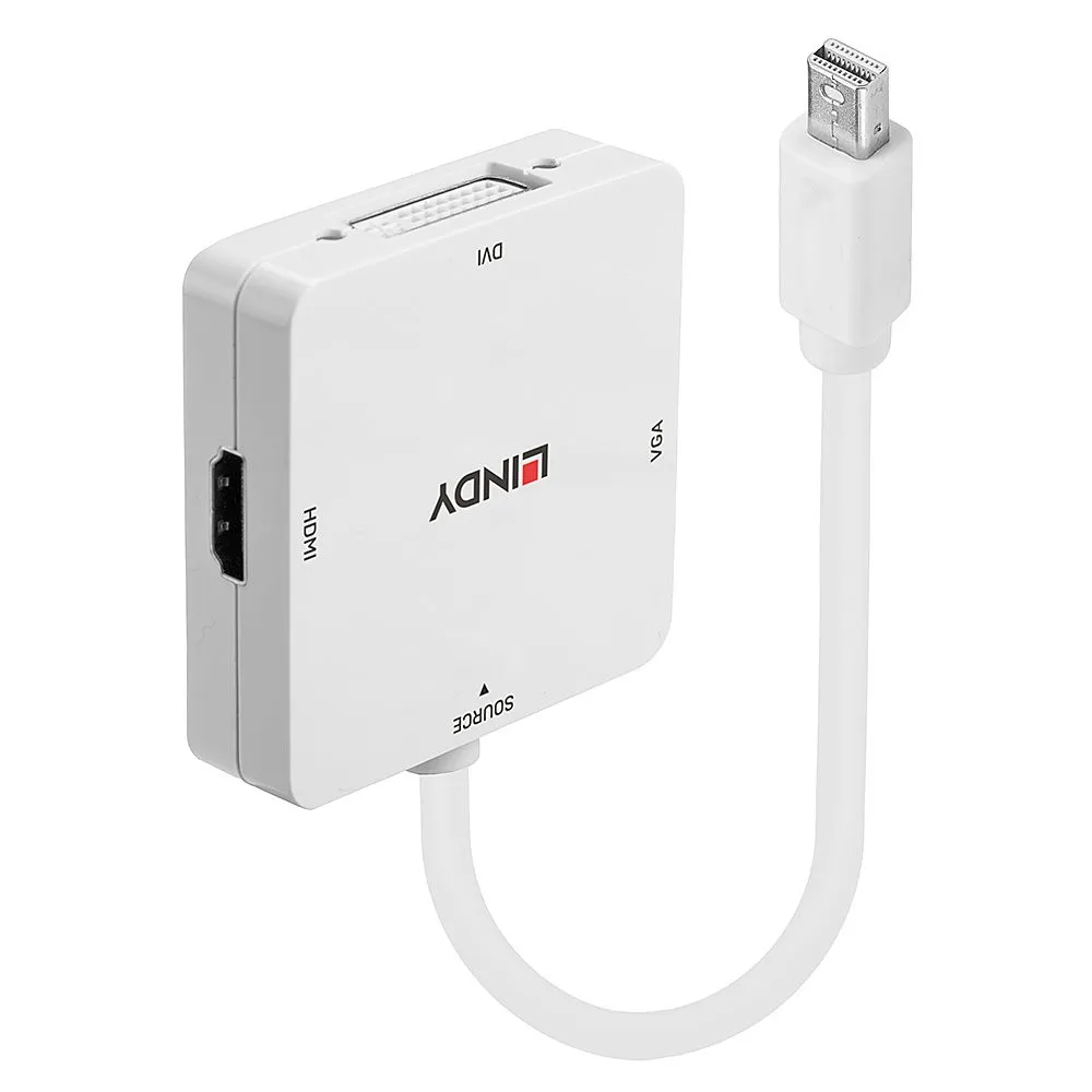 Lindy Adattatore Mini-Dp A Hdmi 4K30/Dvi/Vga