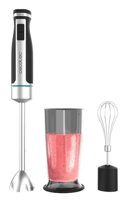 Cecotec PowerGear 1500 XL Cream Frullatore ad immersione 1500 W Nero Acciaio inox