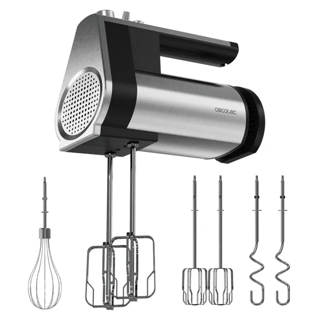 Cecotec PowerTwist 500 Sbattitore manuale 500 W Nero Acciaio inox