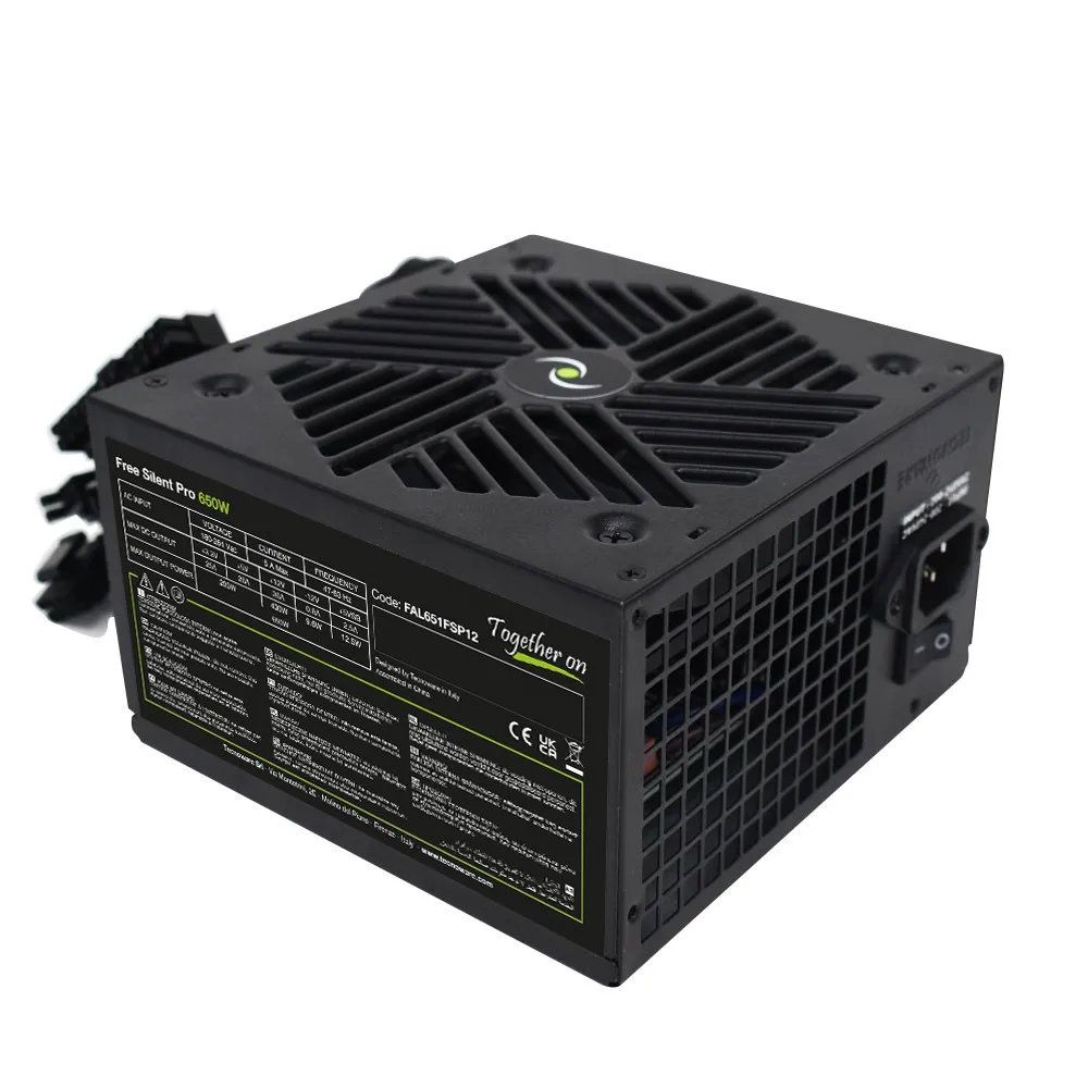 Tecnoware Alimentatore Free Silent Pro 650W 12 Cm Psu