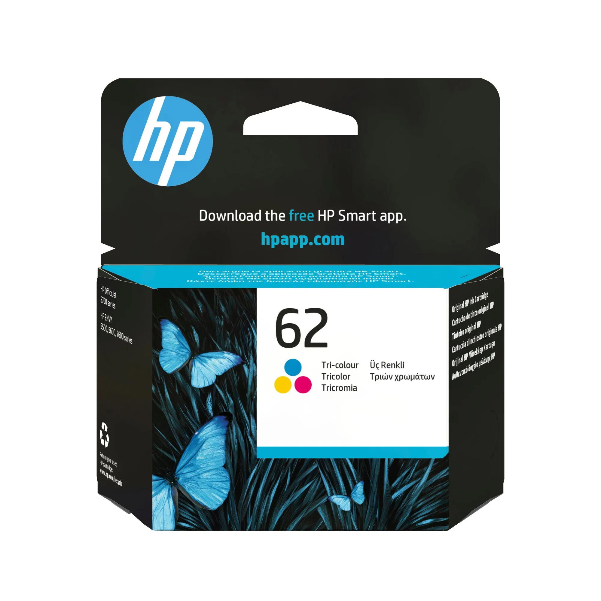HP Cartuccia originale inchiostro tricromia 62