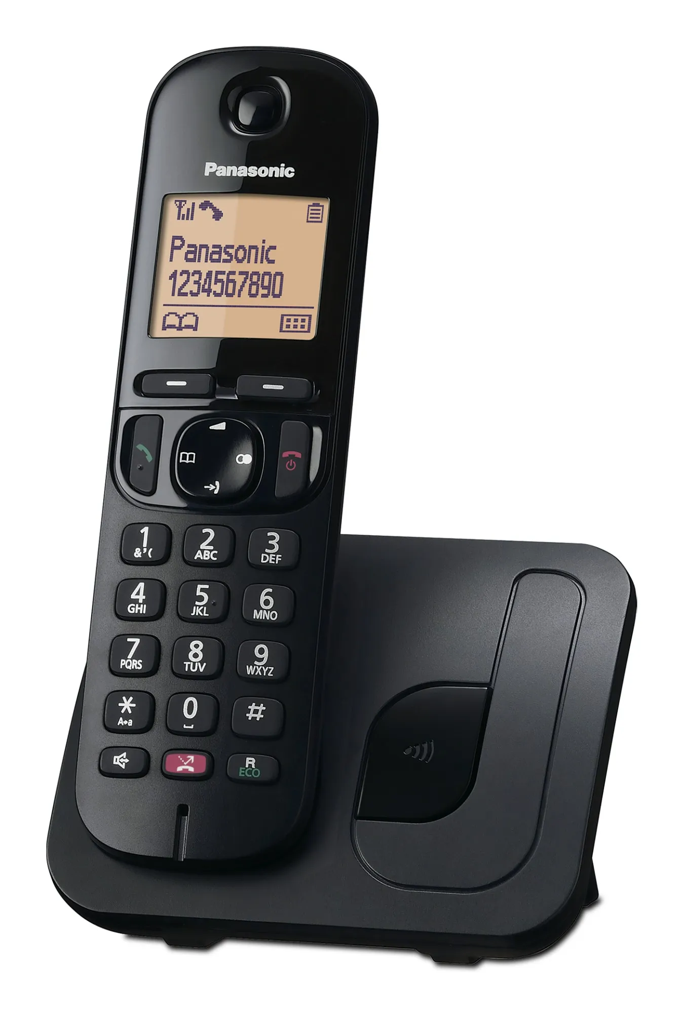 Telefono Cordless Pan Tgc250 Nero Gap Vivav/16Ore/Id Chi./Rubrica 50N