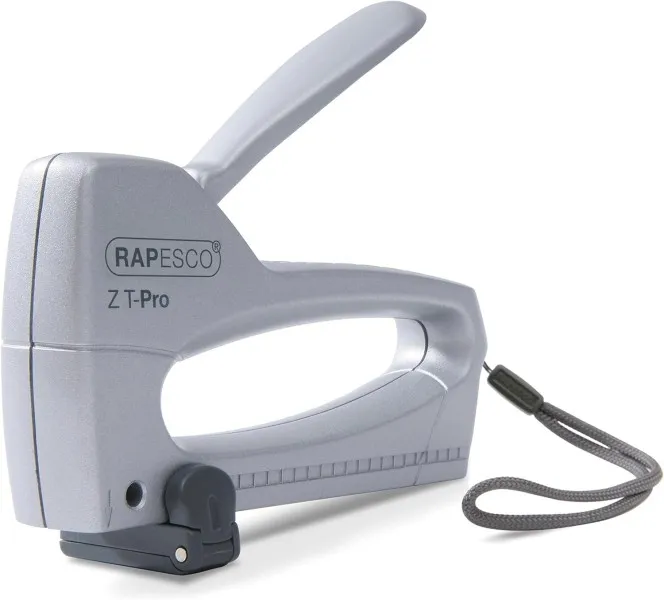 Chiodatrice/graffatrice Rapesco Z T-Pro - Per graffette da 53/6-8 mm - Blocco maniglia - Indicatore livello graffette - Argento
