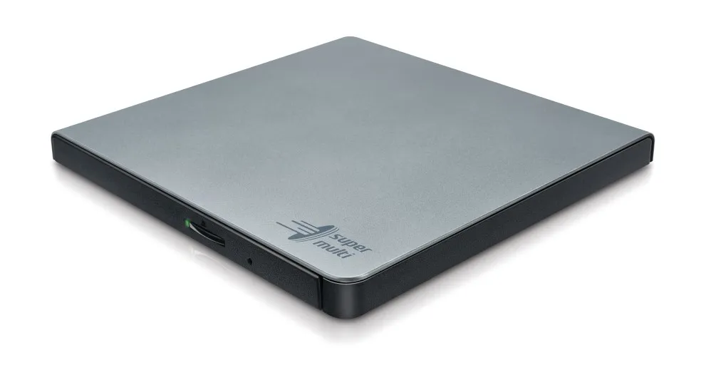 Hitachi-LG Slim Portable DVD-Writer lettore di disco ottico DVD±RW Argento