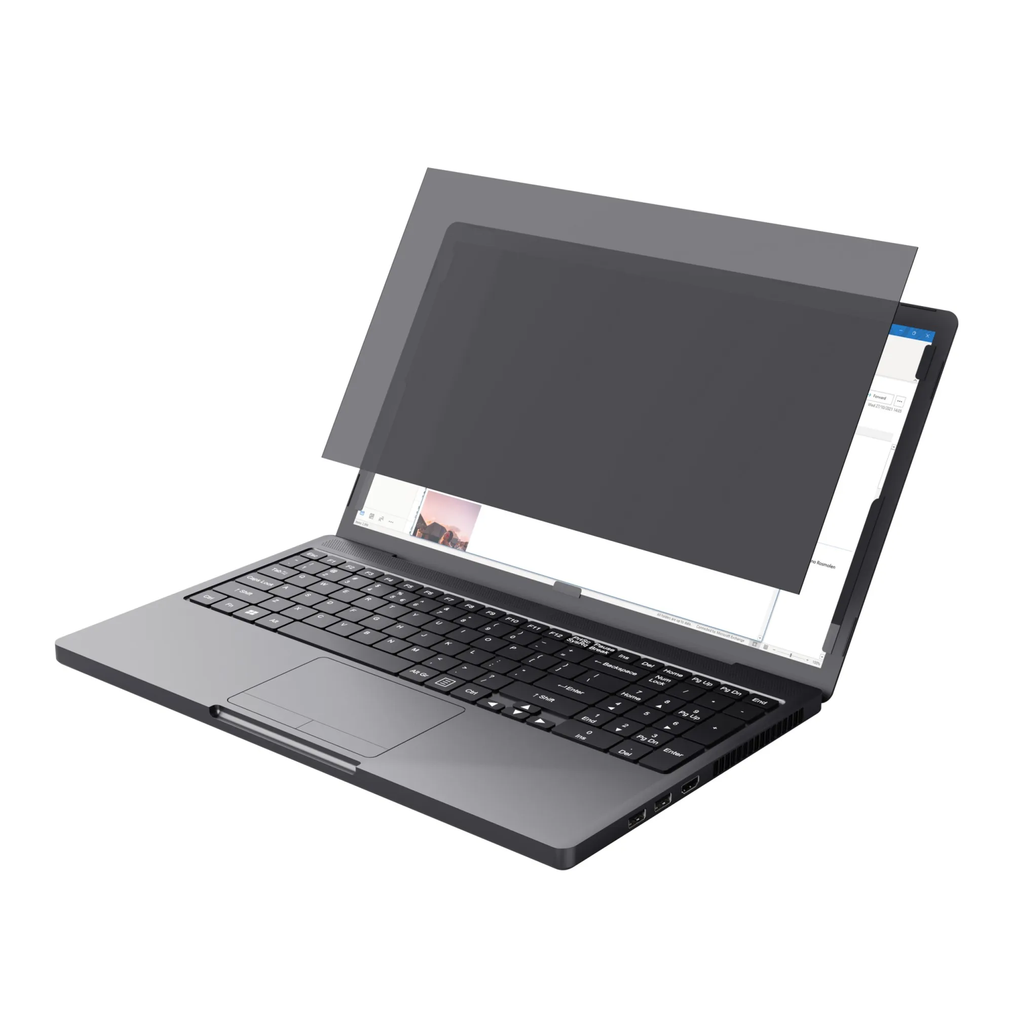 Filtro privacy Trust per laptop da 156 - Protezione dello schermo negli spazi pubblici - Angolo di visione di 60 gradi - Facile da posizionare e rimuovere