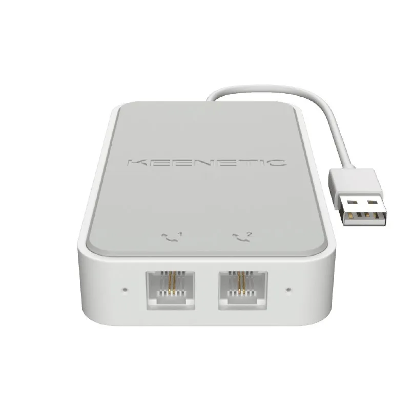 Keenetic Linear (Kn-3110) Adattatore Voip 2 Porte Fxs Rj11 Compatibile Con Tutti Gli Operatori