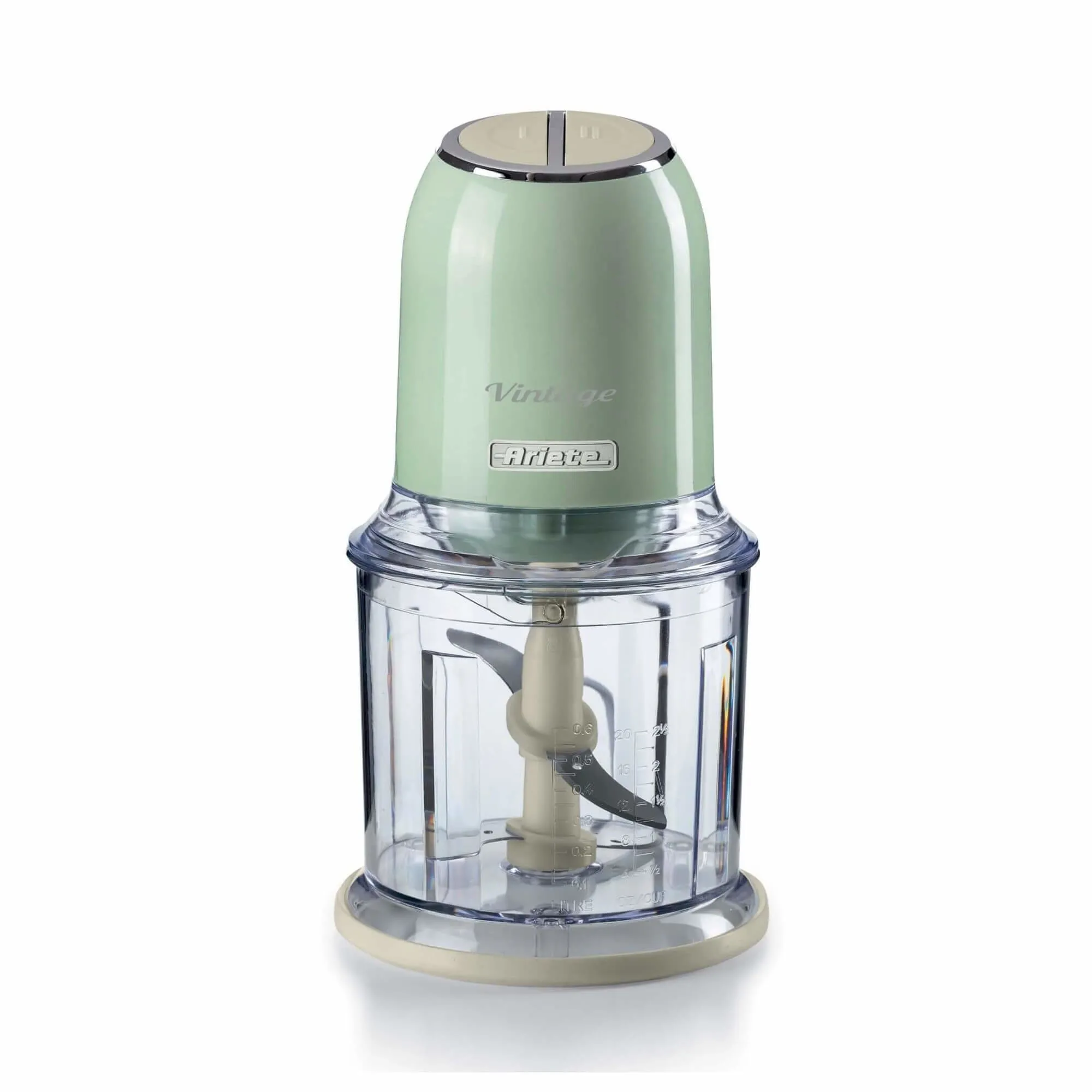 Tritatutto Chopper 400W Inox 4 Lame 600Ml Verde
