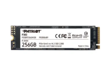 Patriot SSD Interno P300 256gb M.2 Pcie R/W 1700/1100 Gen 3X4 P300p256gm28