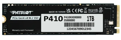 Patriot SSD Interno P410 1TB Pcie Gen4 X4 M.2 2280 P410p1tbm28h