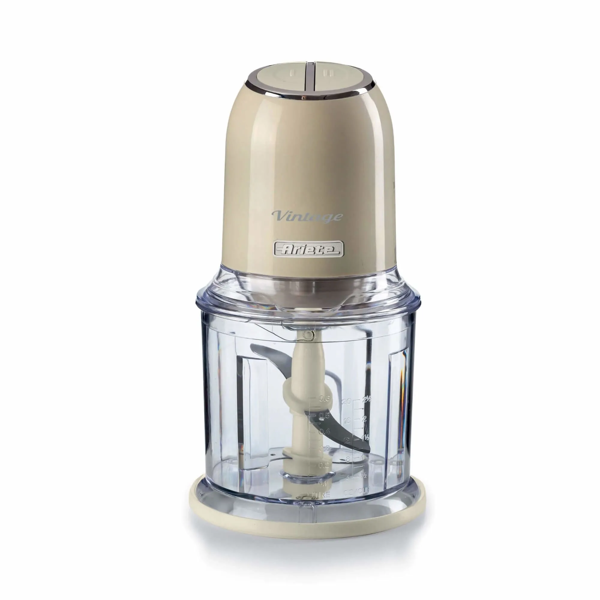 Tritatutto Chopper 400W Inox 4 Lame 600Ml Beige