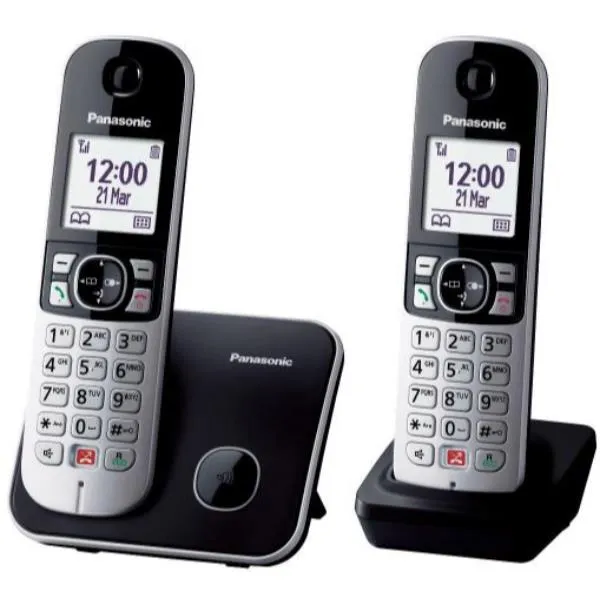 Panasonic Cordless TG6852 Duo Black KX-TG6852JTB