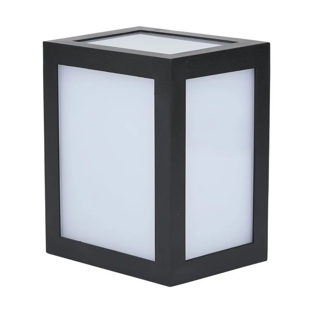 V-TAC Lampada LED da Muro a Lanterna 12W Colore Nero 6400K IP65