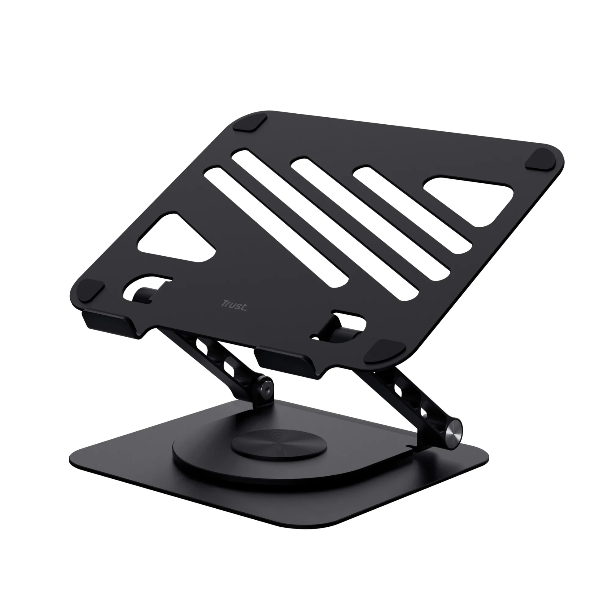 Trust Supporto/Rialzo Per Laptop In Metallo - Zeff - Nero