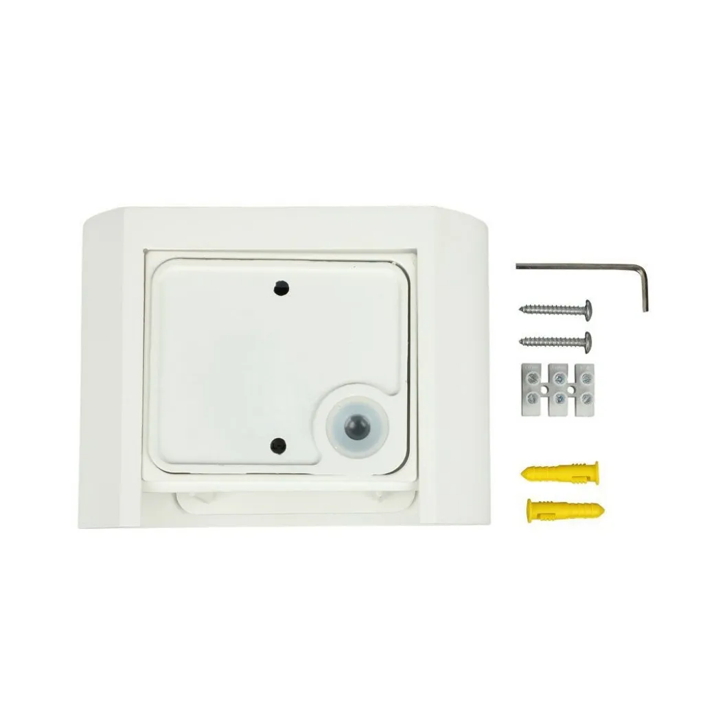 V-TAC Lampada LED da Muro Arrotondata Doppio LED COB 6W 110LM/W Colore Bianco Satinato Fascio Luminoso Regolabile 4000K IP65