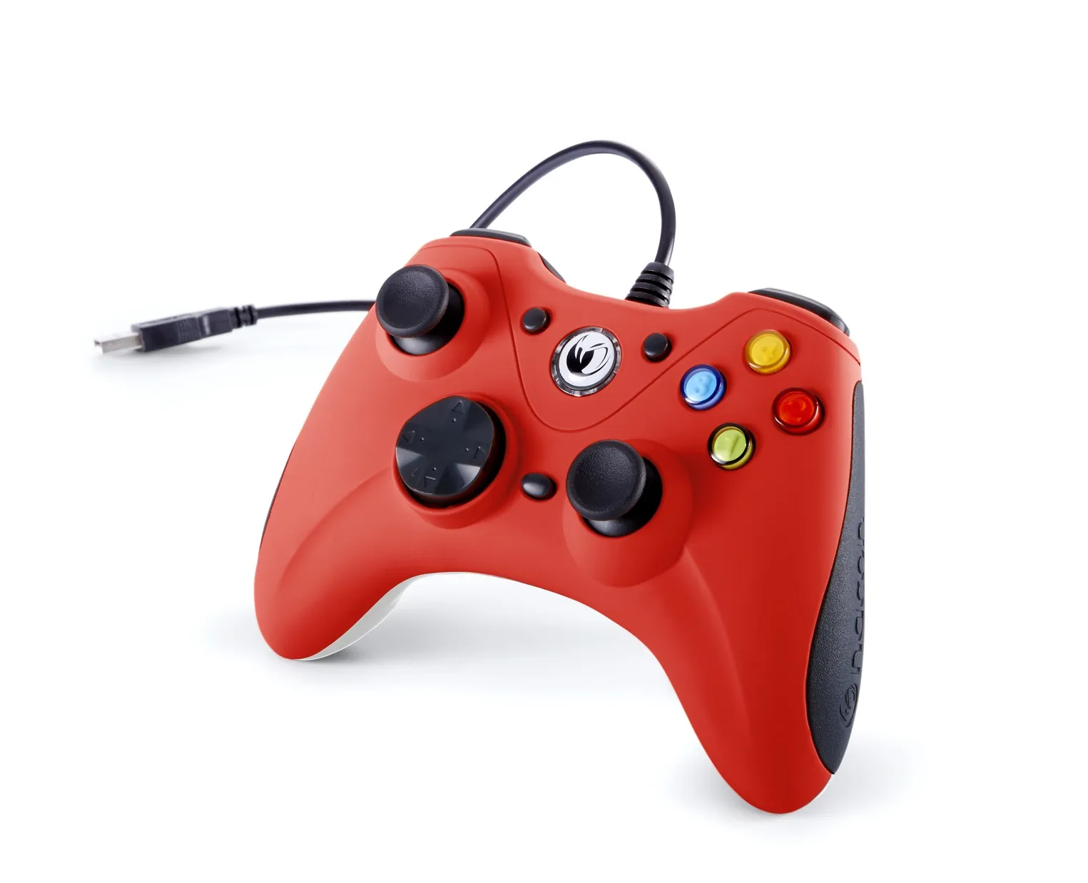 Nacon Controller Wired Per Pc Con Pulsante Home Compatibile Con Tutti I Giochi Per Pc E Con Windows Xp/Vista/7/8/10 - Red