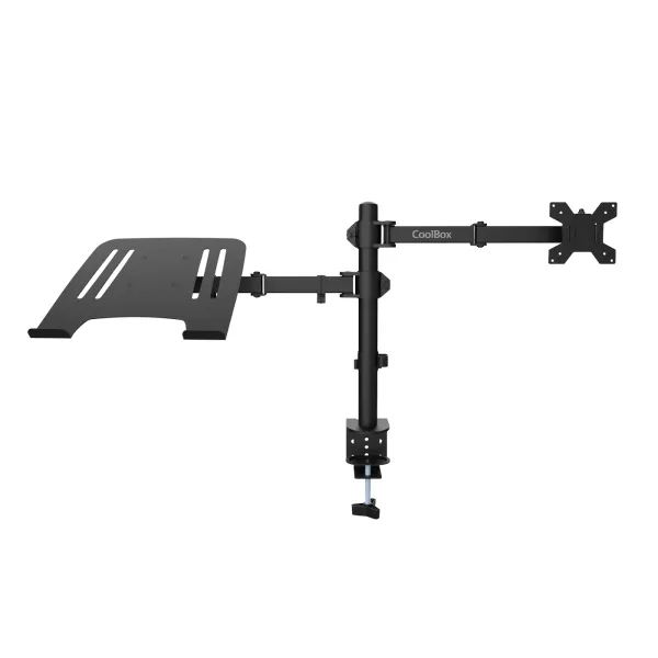 Supporto girevole e inclinabile per laptop e monitor/TV Coolbox MP01 8 kg fino a 32 - Nero